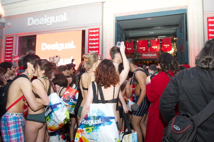 Desigual Seminaked Party Paris, 9 janvier 2013.