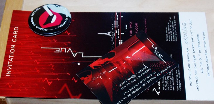 Invitation Le Bar La vue