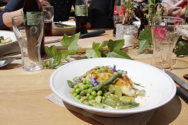 cabillaud rôti au beurre de curry 