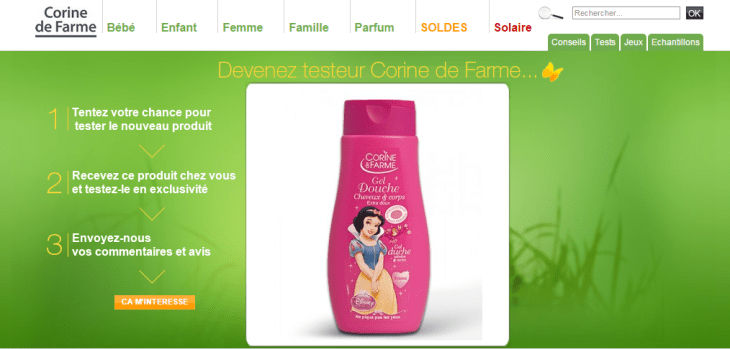 CORINE DE FARME UNE INSCRIPTION ET UN TIRAGE AU SORT