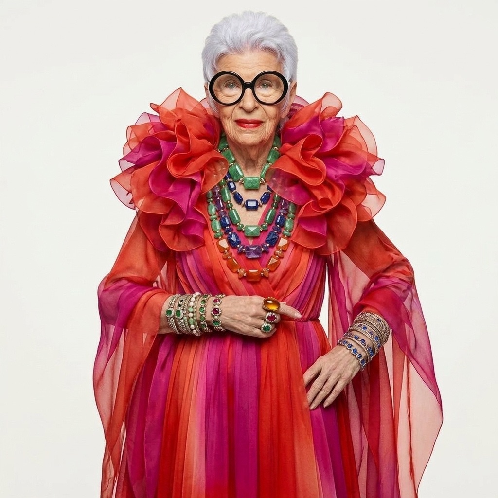 manifeste Iris Apfel plus couleurs, moins règles