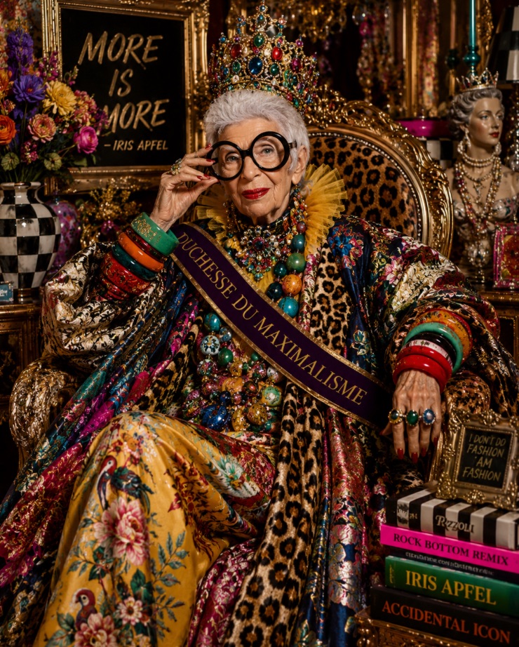 manifeste Iris Apfel plus couleurs, moins règles